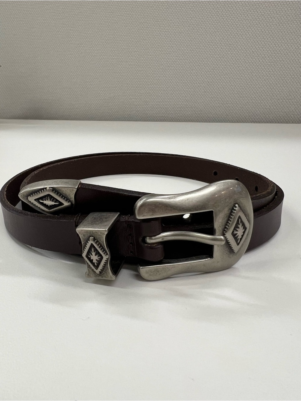 American Eagle Women’s Genuine Cow Leather Belt Brown Western Size M/L